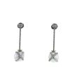Paire de pendants d'oreilles Fred Baie des Anges en or blanc, perles de culture et diamants - 360 thumbnail