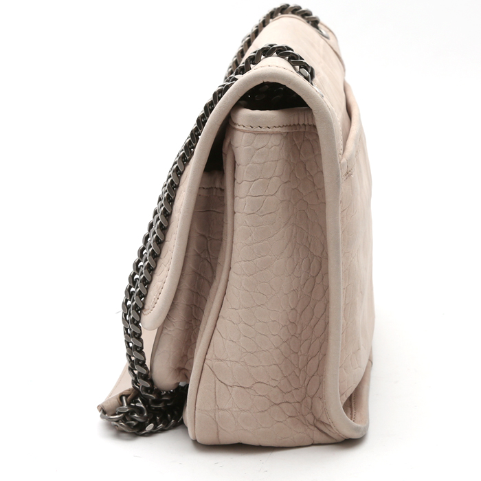Borsa a tracolla Saint Laurent  Niki Baby modello piccolo  in pelle beige - Detail D5