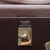 Sac à main Hermès  Kelly 25 cm en chevre bordeaux - Detail D3 thumbnail