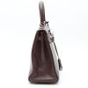Sac à main Hermès  Kelly 25 cm en chevre bordeaux - Detail D6 thumbnail