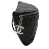 Chanel  Pochette ceinture clutch-belt  in black quilted grained leather - Detail D6 thumbnail