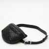 Chanel  Pochette ceinture clutch-belt  in black quilted grained leather - Detail D8 thumbnail