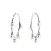 Dior Belle des Iles hoop earrings in white gold and diamonds - 00pp thumbnail