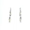 Par de criollas Dior Belle des Iles de oro blanco y diamantes - 360 thumbnail