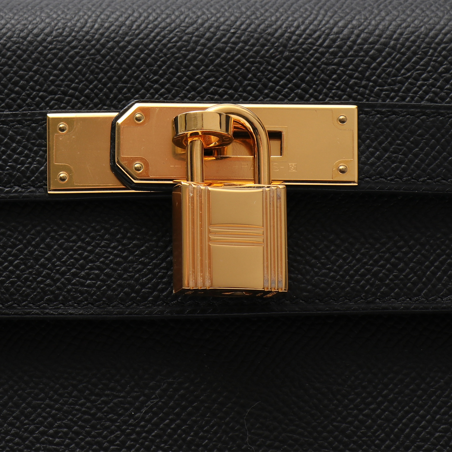 Borsa Hermès  Kelly 32 cm in pelle Epsom nera - Detail D1
