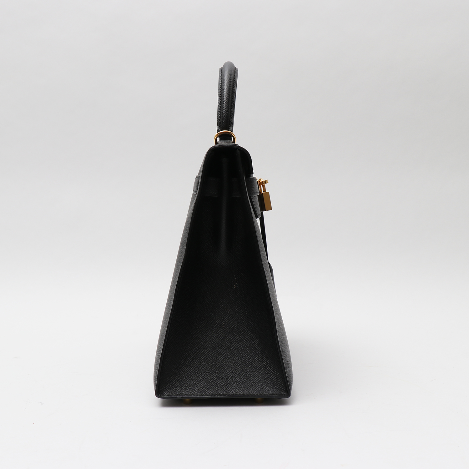 Sac à main Hermès  Kelly 32 cm en cuir epsom noir - Detail D7