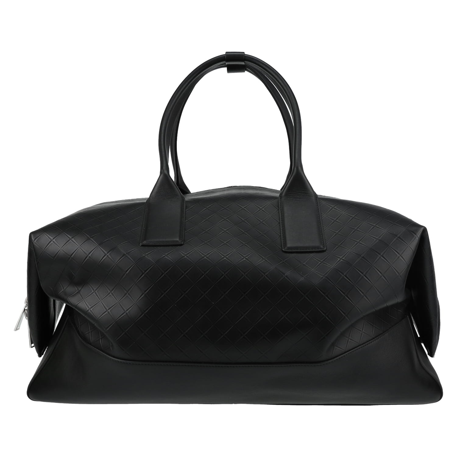 Sac de week end Bottega Veneta   en cuir noir - Detail D7