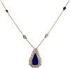 Collier Cartier  en or jaune, diamants et lapis-lazuli - 00pp thumbnail