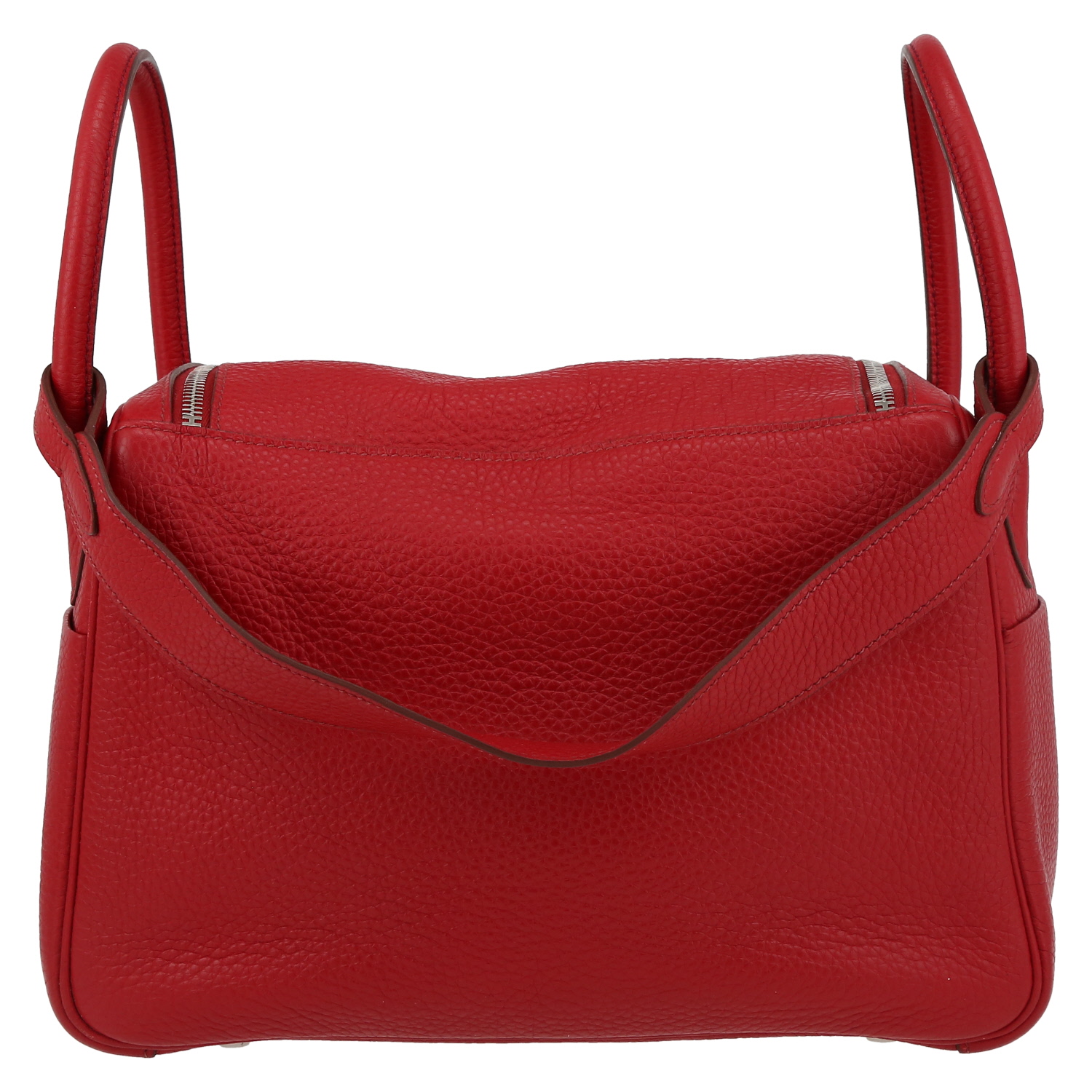 Sac à main Hermès  Lindy 26 cm en cuir togo rouge - Detail D7