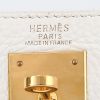 Hermès  Kelly 32 cm handbag  in white and blue togo leather - Detail D9 thumbnail