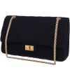 Chanel  Chanel 2.55 handbag  in navy blue jersey - 00pp thumbnail