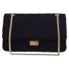 Bolso de mano Chanel  Chanel 2.55 en jersey azul marino - Detail D2 thumbnail