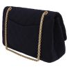 Chanel  Chanel 2.55 handbag  in navy blue jersey - Detail D5 thumbnail