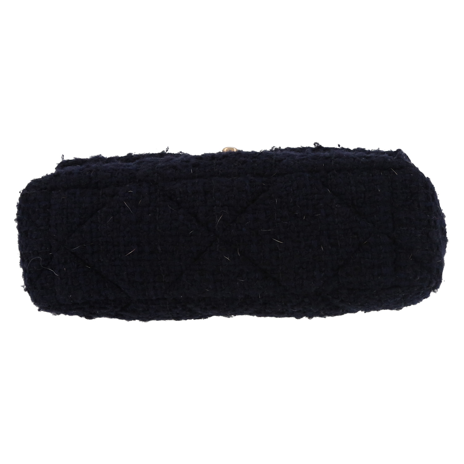 Bolso bandolera Chanel  19 modelo grande  en tejido jersey azul marino - Detail D4