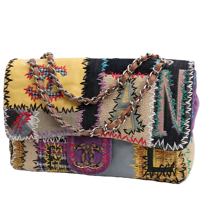 Borsa Chanel  Timeless Jumbo in tela multicolore