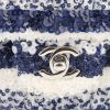 Borsa Chanel  Timeless Classic in paillettes blu e bianche - Detail D1 thumbnail