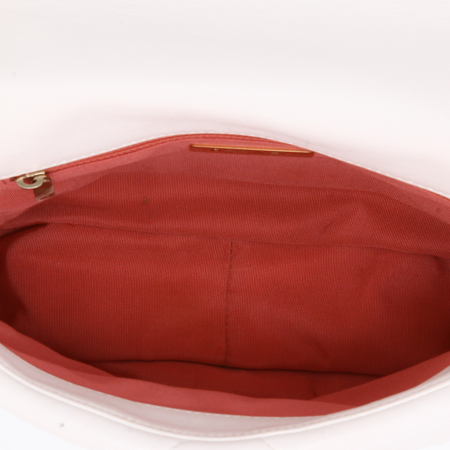 Borsa a tracolla Chanel 19 in pelle trapuntata bianca - Detail D8
