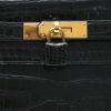 Bolso de mano Hermès  Kelly 32 cm en cocodrilo porosus negro - Detail D1 thumbnail
