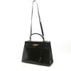 Hermès  Kelly 32 cm handbag  in black porosus crocodile - Detail D9 thumbnail