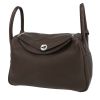 Hermès  Lindy 30 cm handbag  in brown togo leather - 00pp thumbnail