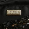 Chanel  Pochette ceinture clutch-belt  in black and gold paillette  and black leather - Detail D3 thumbnail