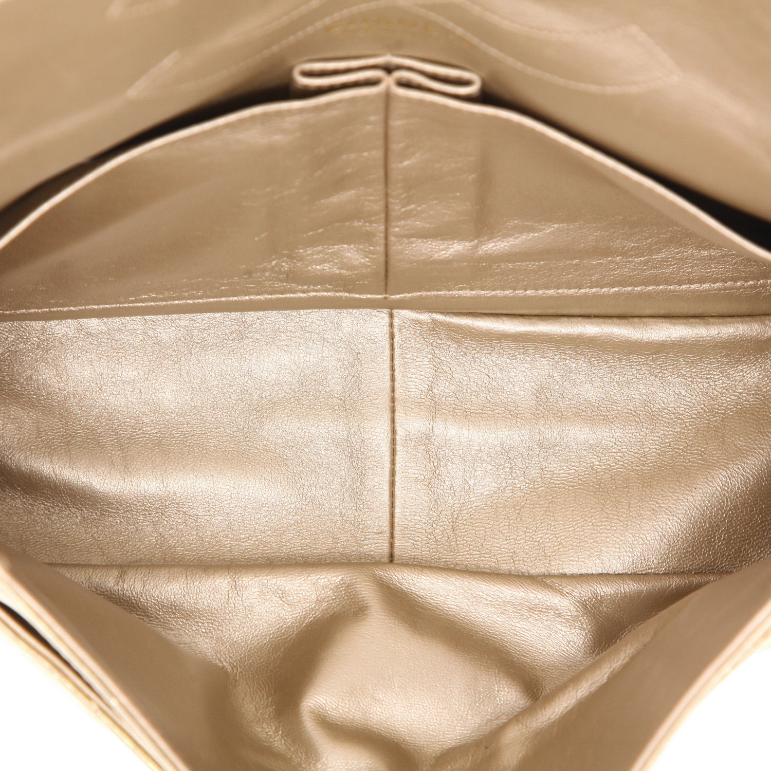 Sac à main Chanel  Chanel 2.55 en cuir matelassé doré - Detail D3