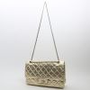 Chanel  Chanel 2.55 handbag  in gold quilted leather - Detail D8 thumbnail