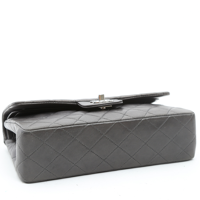 Borsa Chanel  Timeless Petit in pelle trapuntata grigia - Detail D4