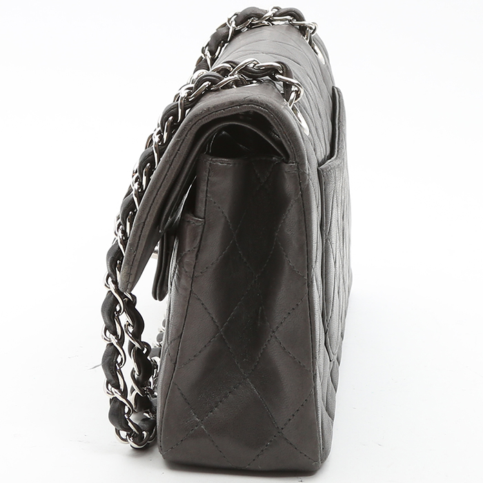 Borsa Chanel  Timeless Petit in pelle trapuntata grigia - Detail D5