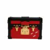 Bolso bandolera Louis Vuitton  Petite Malle en cuero Epi rojo y negro - 360 thumbnail