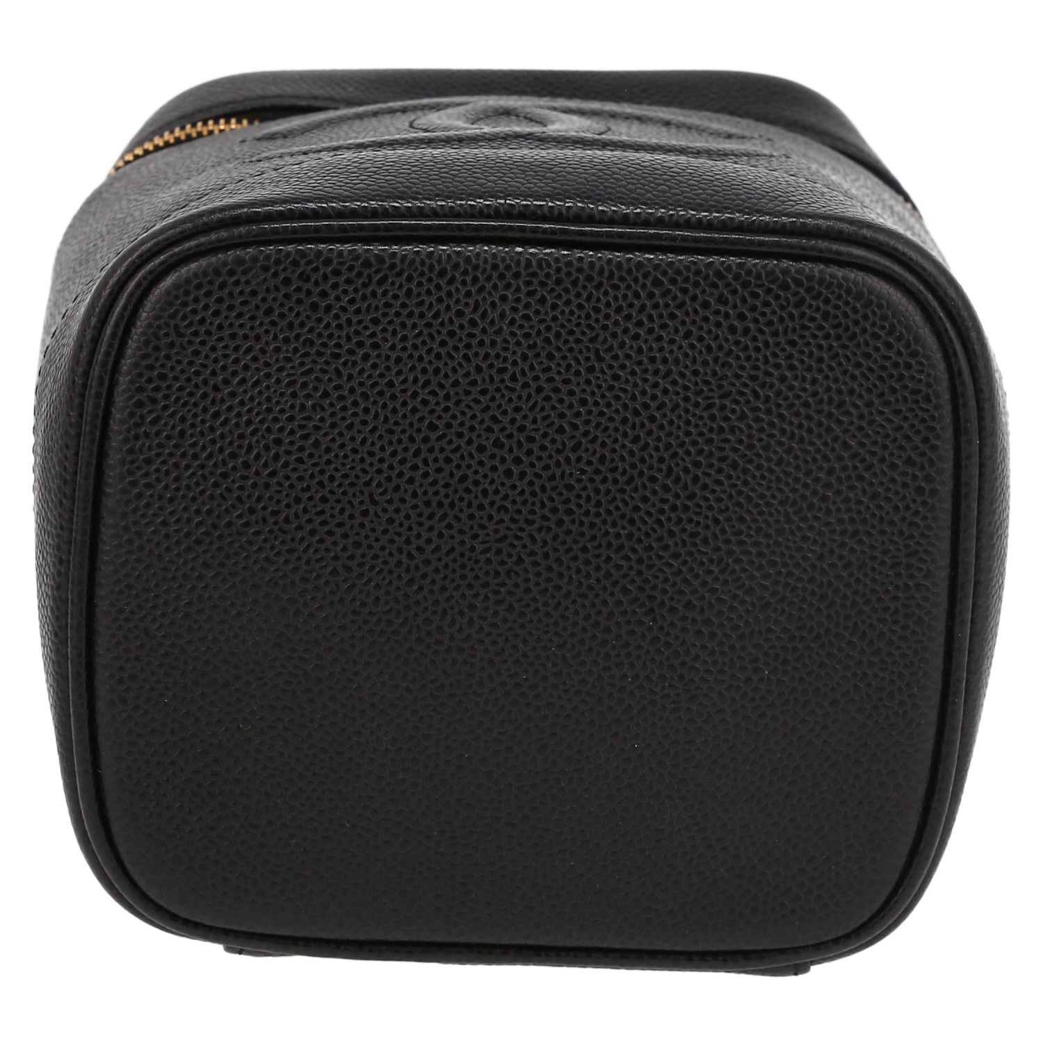 Chanel  Vanity en cuir grainé noir - Detail D4