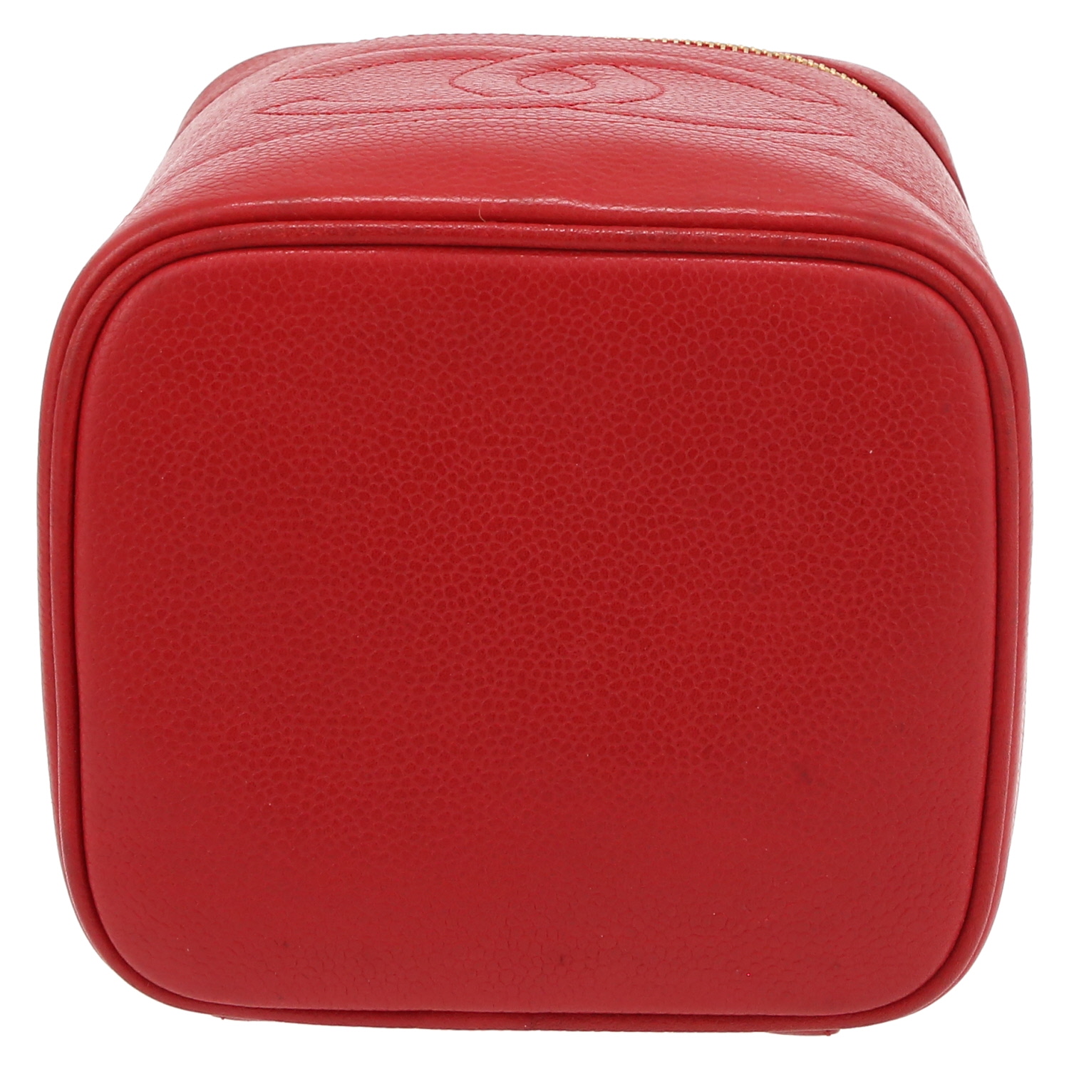Beauty Chanel  Vanity in pelle martellata rossa - Detail D4