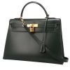 Hermès  Kelly 32 cm handbag  in green box leather - 00pp thumbnail