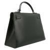 Hermès  Kelly 32 cm handbag  in green box leather - Detail D6 thumbnail