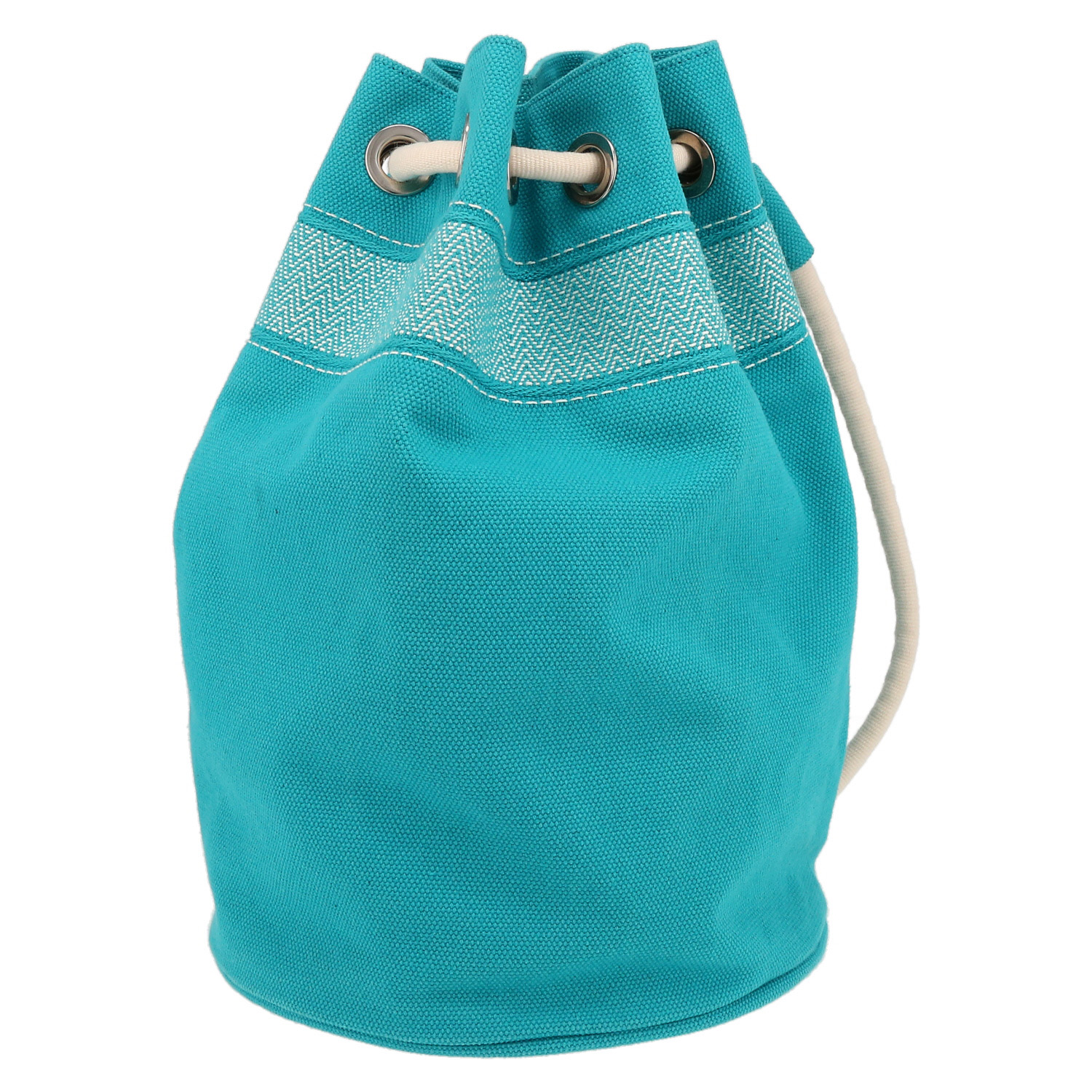 Borsa da spalla o a mano Hermès  Matelot in tela blu e bianca - Detail D3