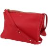 Celine  Trio shoulder bag  in red leather - 00pp thumbnail