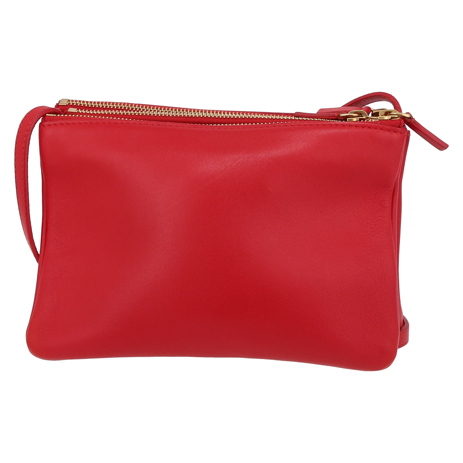 Borsa a tracolla Celine  Trio in pelle rossa - Detail D7