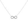 Tiffany & Co Infinity necklace in platinium and diamonds - 00pp thumbnail