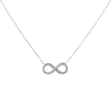 Elegant Tiffany & Co. 925 Sterling Silver Infinity Pendant Double Chain  Necklace - Etsy Sweden