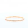 Cartier Love small model bracelet in pink gold and diamonds, size 16 - 360 thumbnail