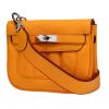 Hermès  Berline small model  shoulder bag  in Jaune d'Or leather - 00pp thumbnail