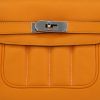 Hermès  Berline small model  shoulder bag  in Jaune d'Or leather - Detail D1 thumbnail