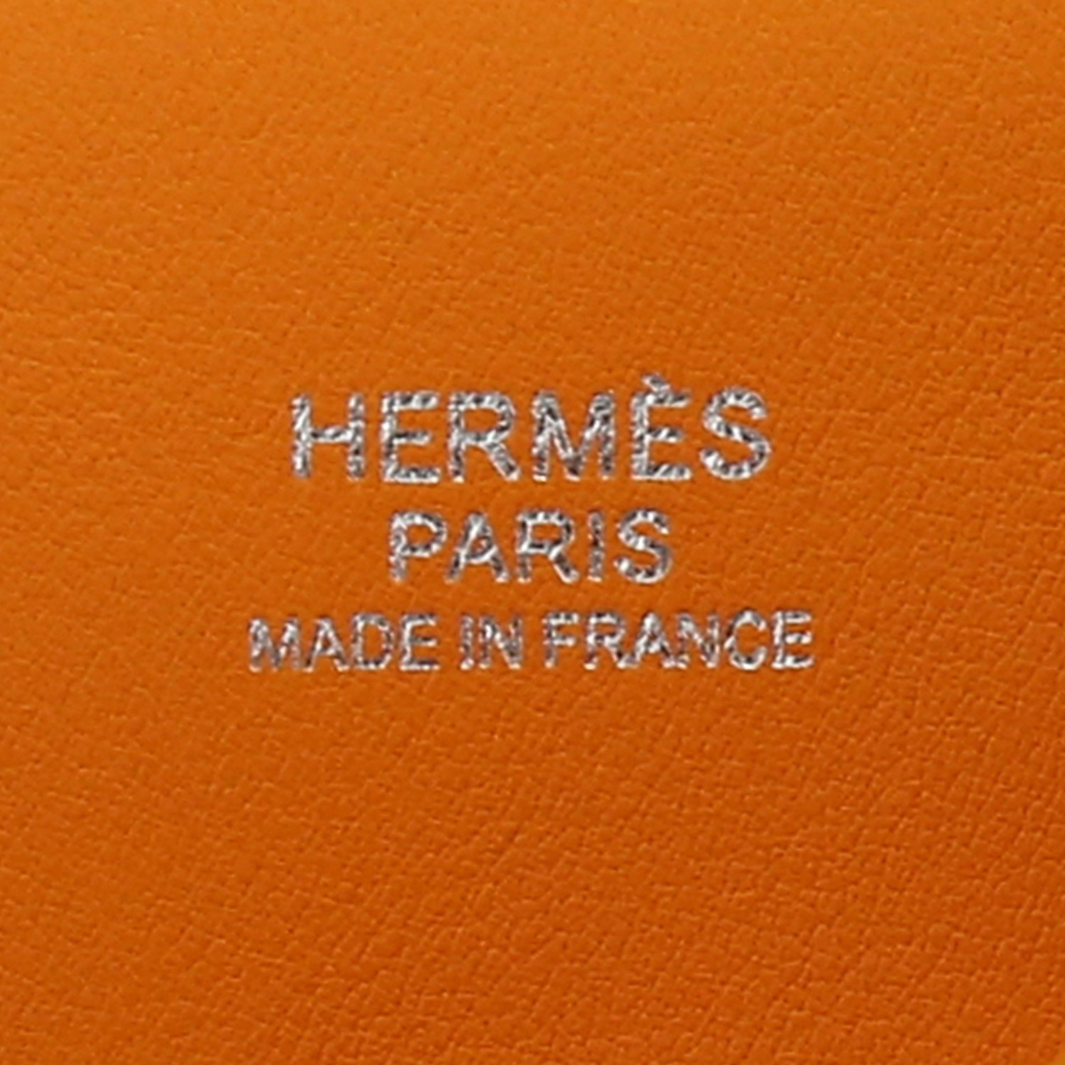 Sac bandoulière Hermès Berline petit modèle en cuir Jaune d'Or - Detail D9