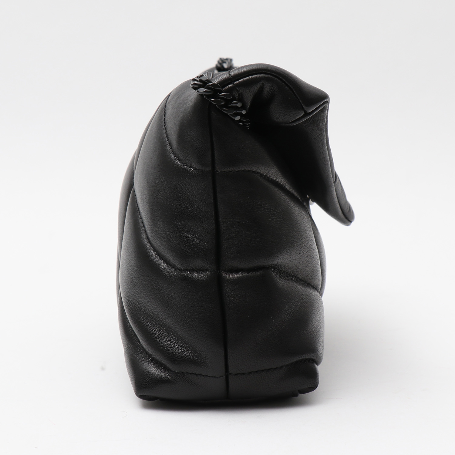 Borsa a tracolla Saint Laurent  Toy Loulou in pelle trapuntata nera - Detail D6