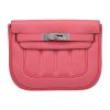 Hermès  Berline small model  shoulder bag  in Rose Lipstick Swift leather - Detail D2 thumbnail