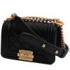 Chanel  Mini Boy shoulder bag  in black quilted leather - 00pp thumbnail