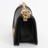 Chanel  Mini Boy shoulder bag  in black quilted leather - Detail D5 thumbnail