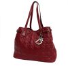 Dior  Shopping shopping bag  in burgundy canvas cannage  and burgundy leather - 00pp thumbnail