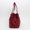 Dior  Shopping shopping bag  in burgundy canvas cannage  and burgundy leather - Detail D6 thumbnail