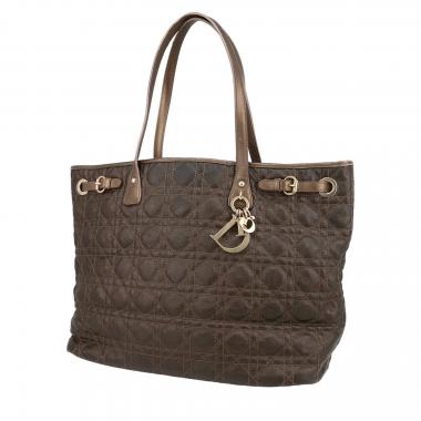 Bolso de mano Dior  Shopping en cuero cannage caqui
